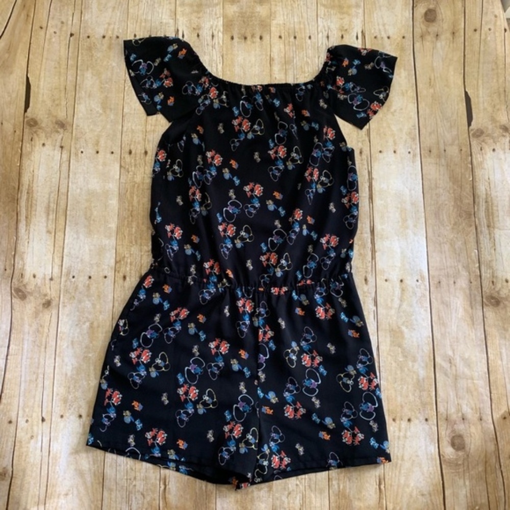 Rebecca Minkoff Lovino Printed Silk Romper M